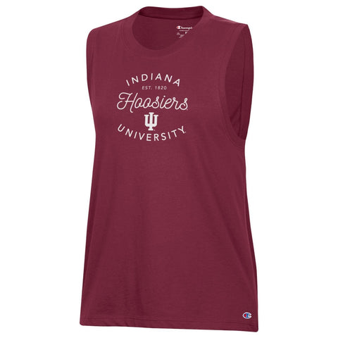 Indiana Hoosiers Women's Champion Garnet Core Script Tank