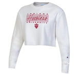 Indiana Hoosiers Women's Champion Script Cropped Crew