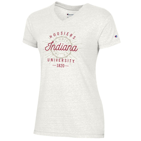 Indiana Hoosiers Women's Champion Script Seal T-Shirt