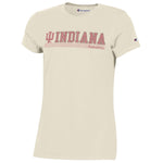 Indiana Hoosiers Women's Champion Vintage Tan T-Shirt