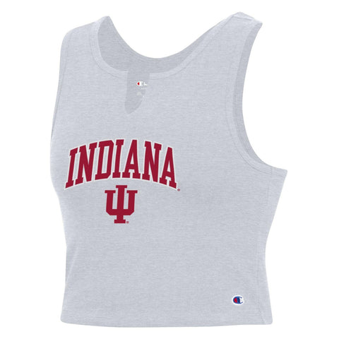 Indiana Hoosiers Women's Champion White Arched Fitted Tank