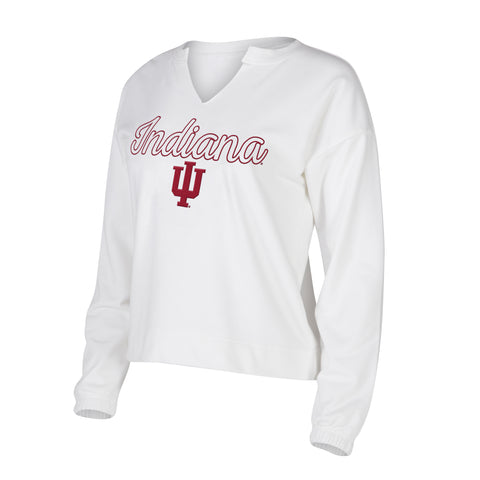 Indiana Hoosiers Women's Sienna V-Neck Long-Sleeve T-Shirt