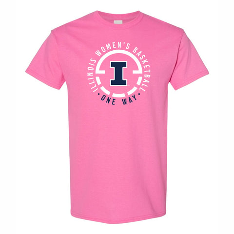 Illinois Fighting Illini Women's Basketball Pink Out T-Shirt