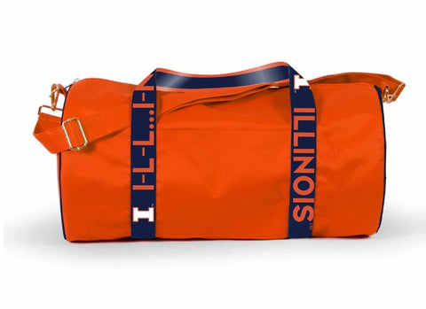 Illinois Fighting Illini Round 20" x 10" Duffel Bag