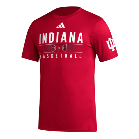 Indiana Hoosiers Men's Adidas Basketball Pregame T-Shirt