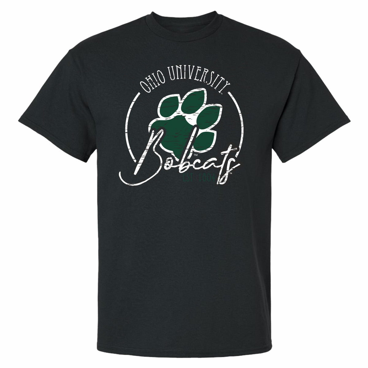 Ohio Bobcats Paw Print Circle Script – Gameday Spirit Fanstore