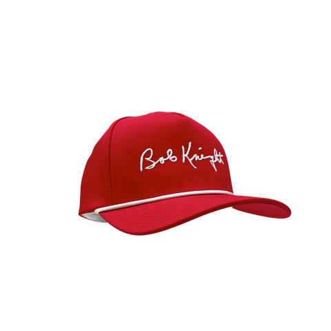 Bob Knight Script Crimson Rope Hat