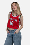 BSU Cardinals Women's Hype &amp; Vice Crop Basketball Jersey
