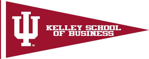 Indiana Hoosiers Kelley School Of Business 12" X 30" Pennant
