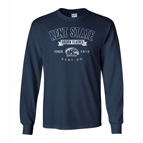 KSU Golden Flashes Vintage Navy Long-Sleeve T-Shirt