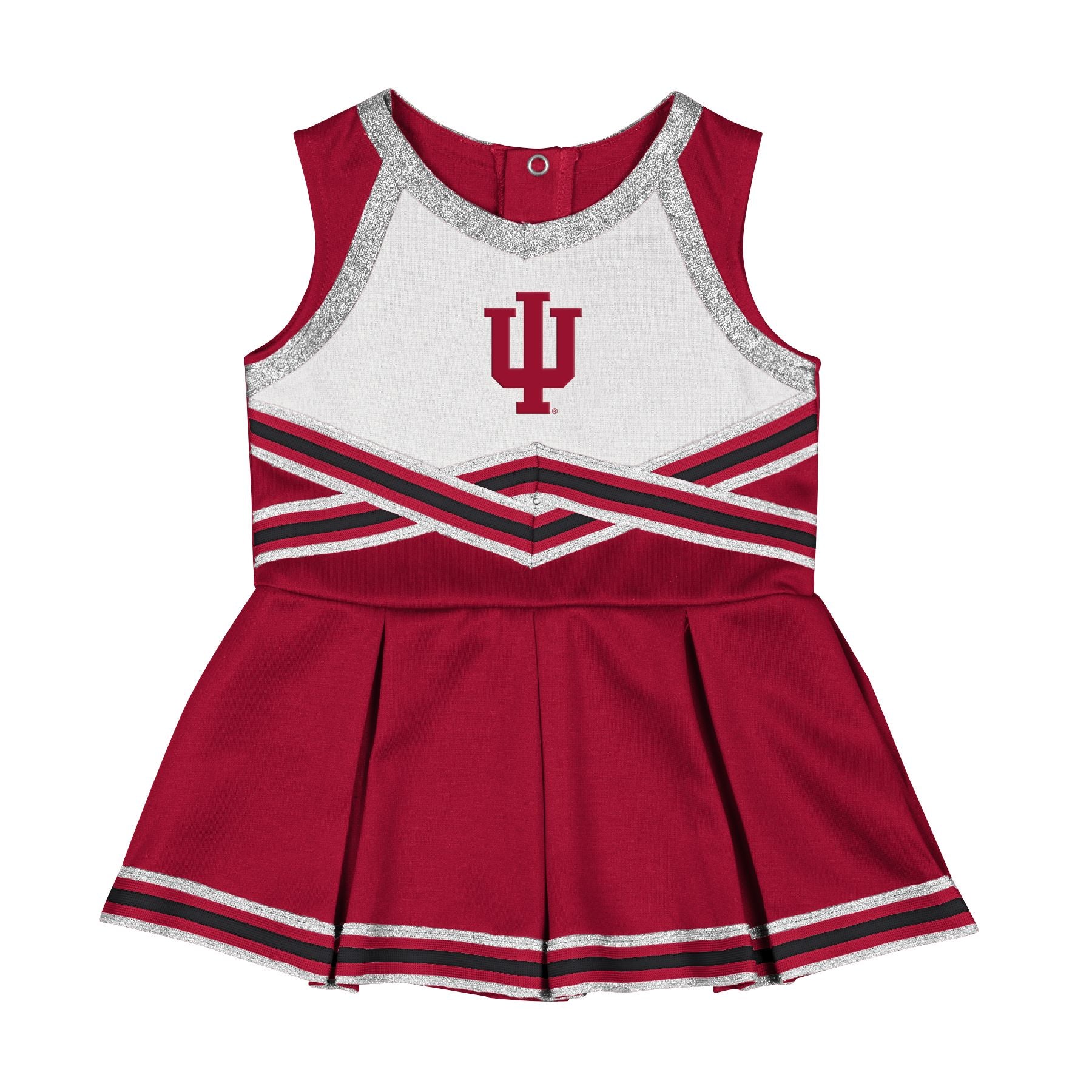 Indiana Cheer Dress Infant Red/White Sparkles Indiana Cheer Dress Infant Red/White Sparkles