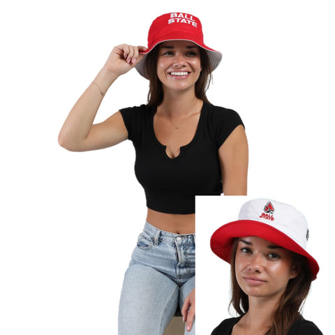 BSU Cardinals Hype &amp; Vice Reversible Bucket Hat