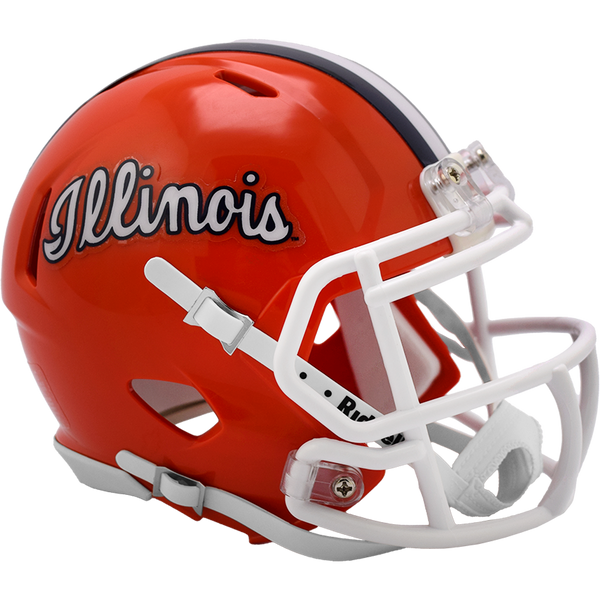 eiland middle school football helmets Illinois Football Mini Script Helmet – Gameday Spirit Fanstore