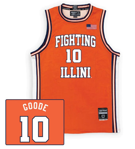 Illinois Fighting Illini Youth Luke Goode #10 Basketball Jersey
