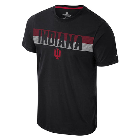 Indiana Hoosiers Men's Black Stripe Short-Sleeve T-Shirt