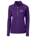 Northwestern Wildcats Women's Cutter &amp; Buck Kellogg Adapt Eco Knit Half-Zip Purple Pullover