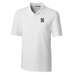 Northwestern Wildcats Men's Cutter &amp; Buck White Forge Stretch Polo
