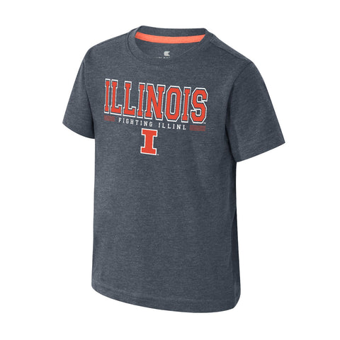 Illinois Fighting Illini Toddler Grey Short-Sleeve T-Shirt