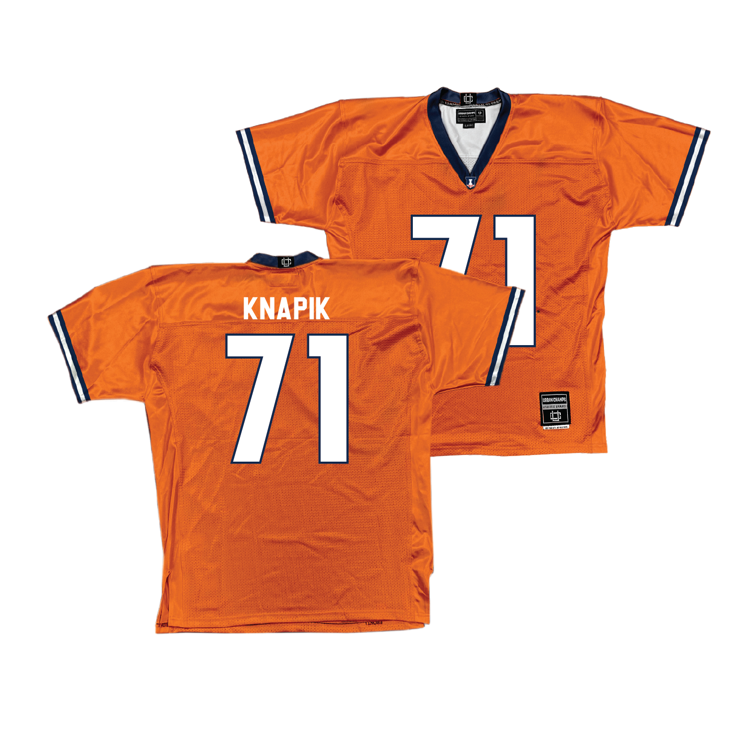 Illinois Fighting Illini NIL Football Jersey Nathan Knapik #71 Illinois Fighting Illini NIL Football Jersey Nathan Knapik #71
