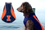 Illinois Fighting Illini Saginaw Fleece Dog Jacket