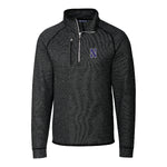 Northwestern Wildcats Cutter & Buck Black Mainsail Half Zip Pullover