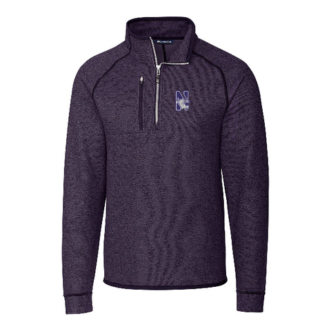 Northwestern Wildcats Cutter &amp; Buck Purple Mainsail Half Zip Pullover