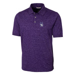 Northwestern Wildcats Men's Cutter &amp; Buck Advantage Tri-Blend Space-Dye Polo