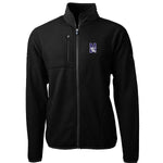 Northwestern Wildcats Men's Cutter & Buck Cascade Eco Sherpa Black Fleece Jacket