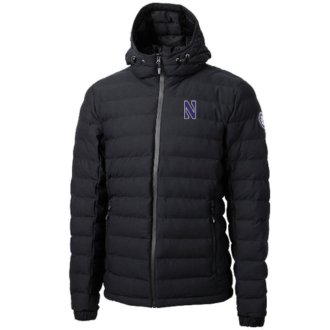 Northwestern Wildcats Men's Cutter & Buck Mission Ridge Repreve & Eco Insulated Puffer Jacket