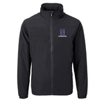 Northwestern Wildcats Men's Cutter &amp; Buck Black Charter Full-Zip Jacket