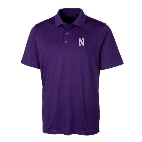 Northwestern Wildcats Men's Cutter &amp; Buck Forge Stretch Polo