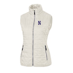 Northwestern Wildcats Women's Cutter &amp; Buck Coconut Rainier Insulated Full Zip Puffer Vest