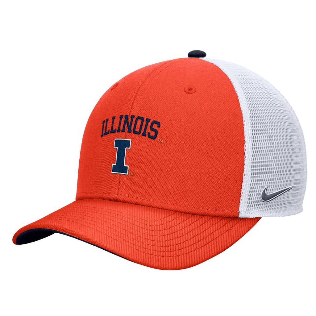 Illinois Fighting Illini Youth Nike Orange White Trucker Hat