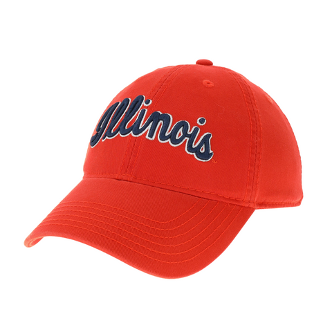 Illinois Fighting Illini Orange Script Hat by Legacy