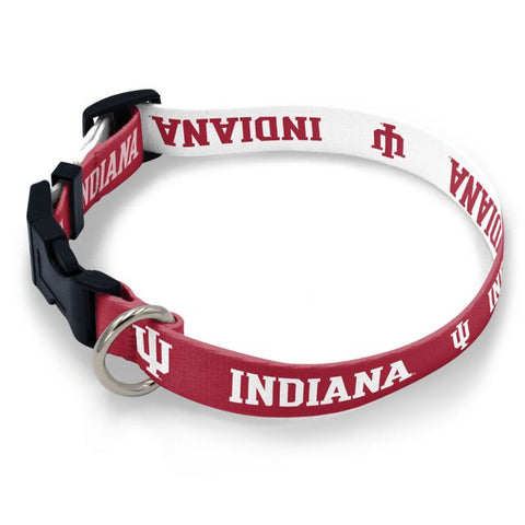 Indiana Hoosiers Red/White Pet Collar