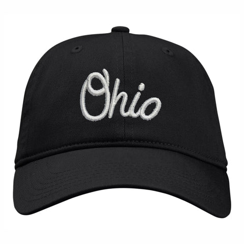 Ohio Bobcats Black Cursive Arch Hat