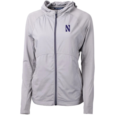 Northwestern Wildcats Women's Cutter &amp; Buck Adapt Polished Full-Zip Jacket