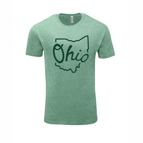 Ohio Bobcats Green State Cursive Short-Sleeve T-Shirt