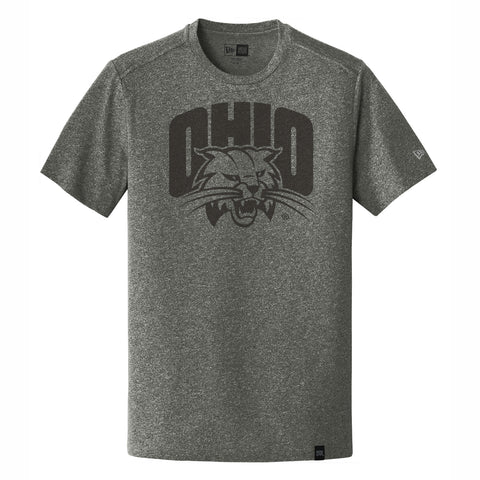 Ohio Bobcats Attack Cat Tonal Gray T-Shirt