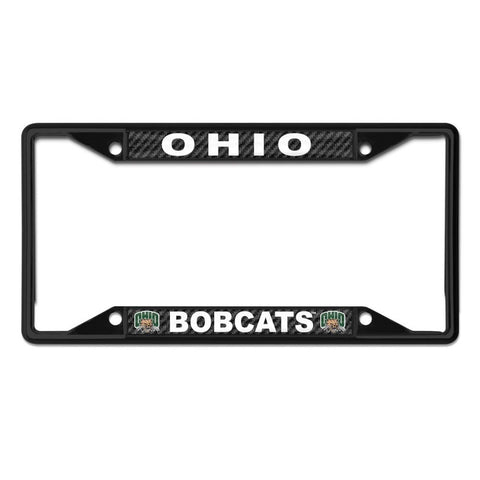 OHIO BOBCATS CARBON LICENSE PLATE FRAME
