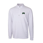 Ohio Bobcats Men's Cutter &amp; Buck Traverse Stretch White Quarter-Zip