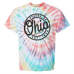 Ohio Bobcats Multi-Color Tie Dye Circle T-Shirt
