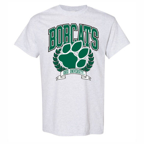 Ohio Bobcats Paw Laurel T-Shirt