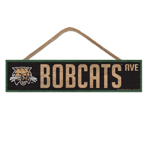 Ohio Bobcats Wooden Sign
