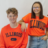 Illinois Fighting Illini Men's Nike Orange Long-Sleeve Tee