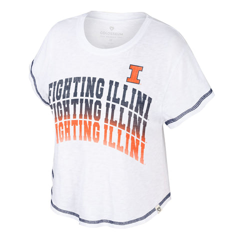Illinois Fighting Illini Women's Ombre Short-Sleeve T-Shirt