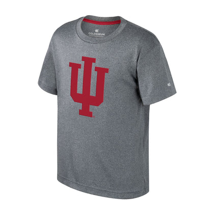 Indiana Hoosiers Youth Grey Logo Short-Sleeve T-Shirt