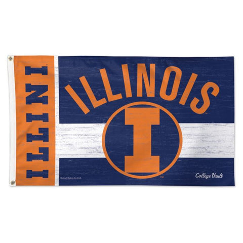 Illinois Fighting Illini 3' x 5' College Vault Flag