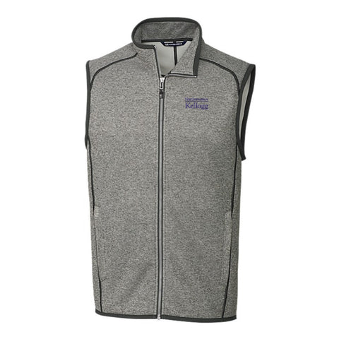 Northwestern Wildcats Men's Cutter &amp; Buck Kellogg Mainsail Sweater Full-Zip Vest