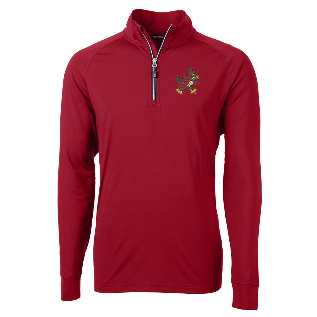 Iowa State Cyclones Men's Adapt Quarter-Zip Cy Logo Cardinal Red